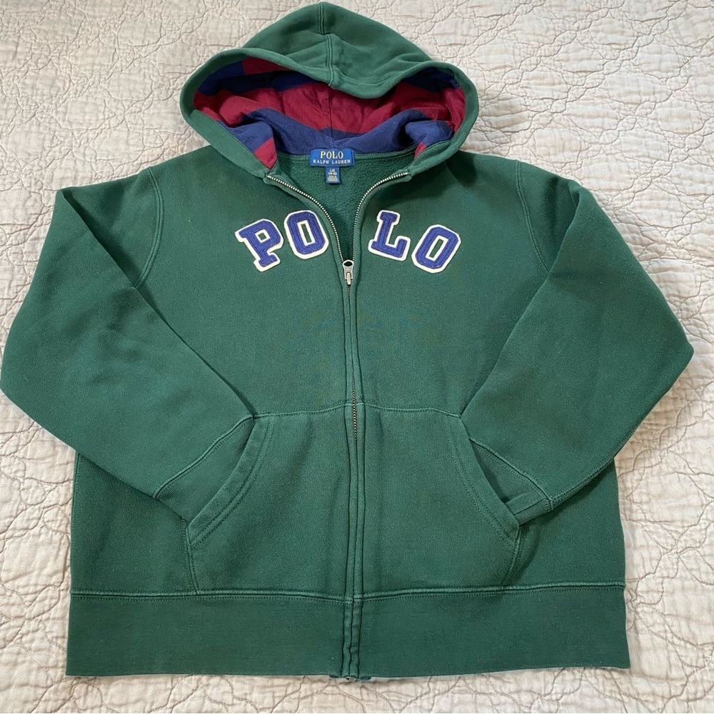 Polo Ralph Lauren Boys Cotton-Blend-Fleece Hoodie Size Large (14-16)